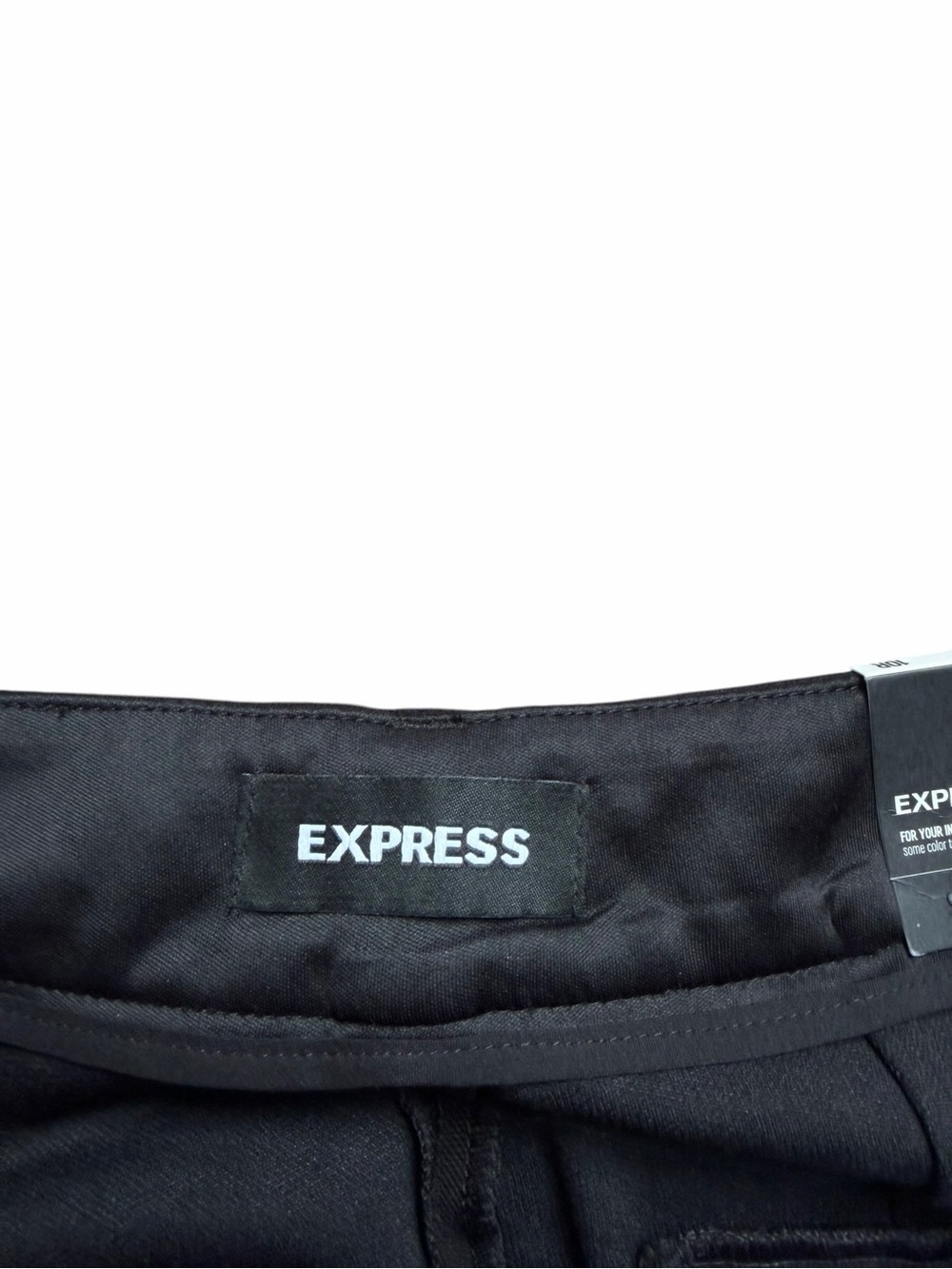 Express Womens 10 High Rise Flare Stretch Dress Pants Black Trouser Workwear NWT - Picture 3 of 8